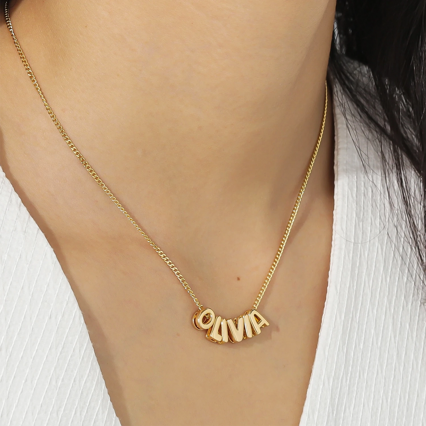 Veilixx™ Bubble Name Necklace