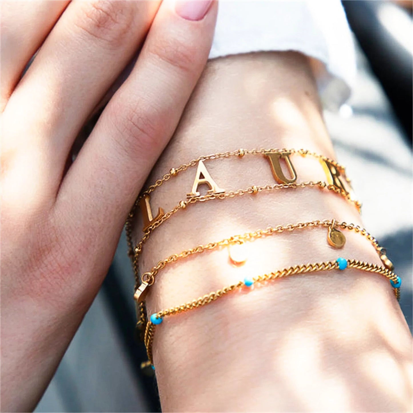Veilixx™ Double Chain Name Bracelet