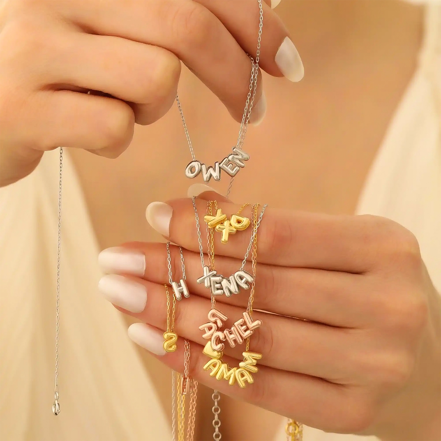Veilixx™ Bubble Name Necklace