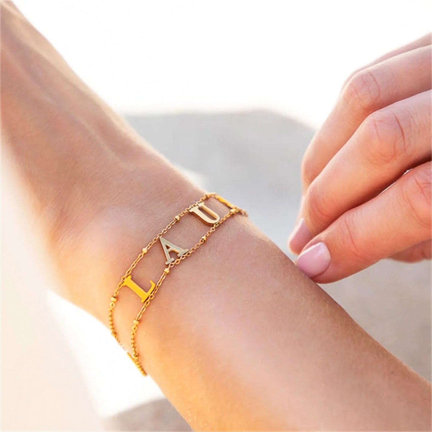 Veilixx™ Double Chain Name Bracelet