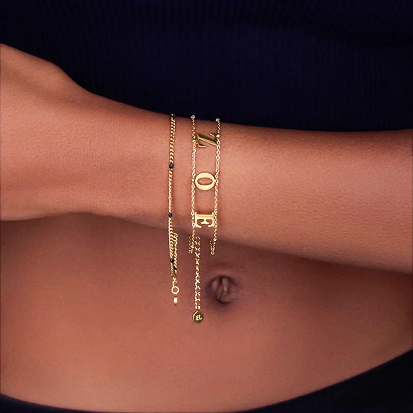 Veilixx™ Double Chain Name Bracelet
