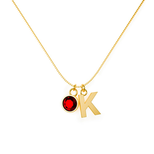 Veilixx™ Birthstone Initial Necklace