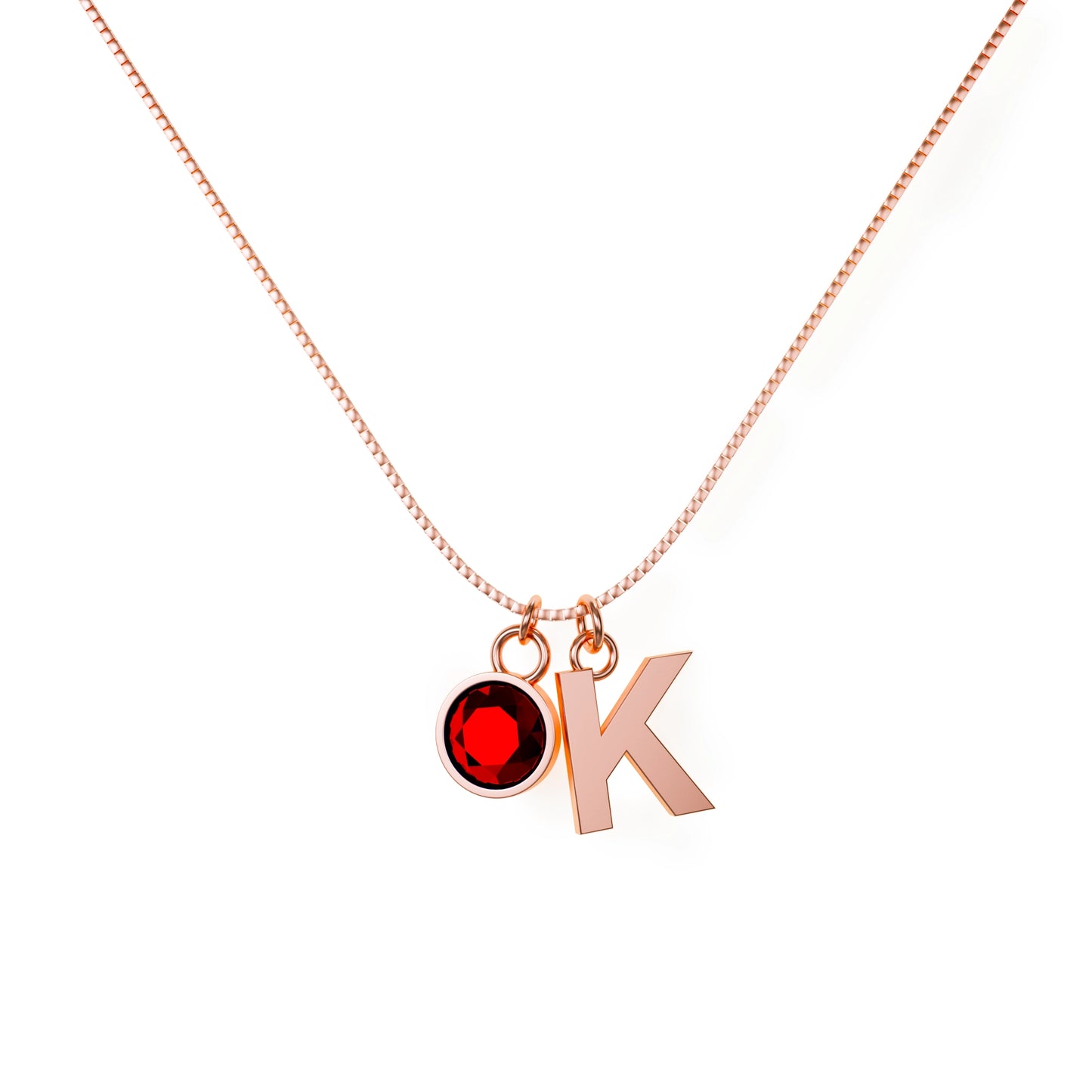 Veilixx™ Birthstone Initial Necklace